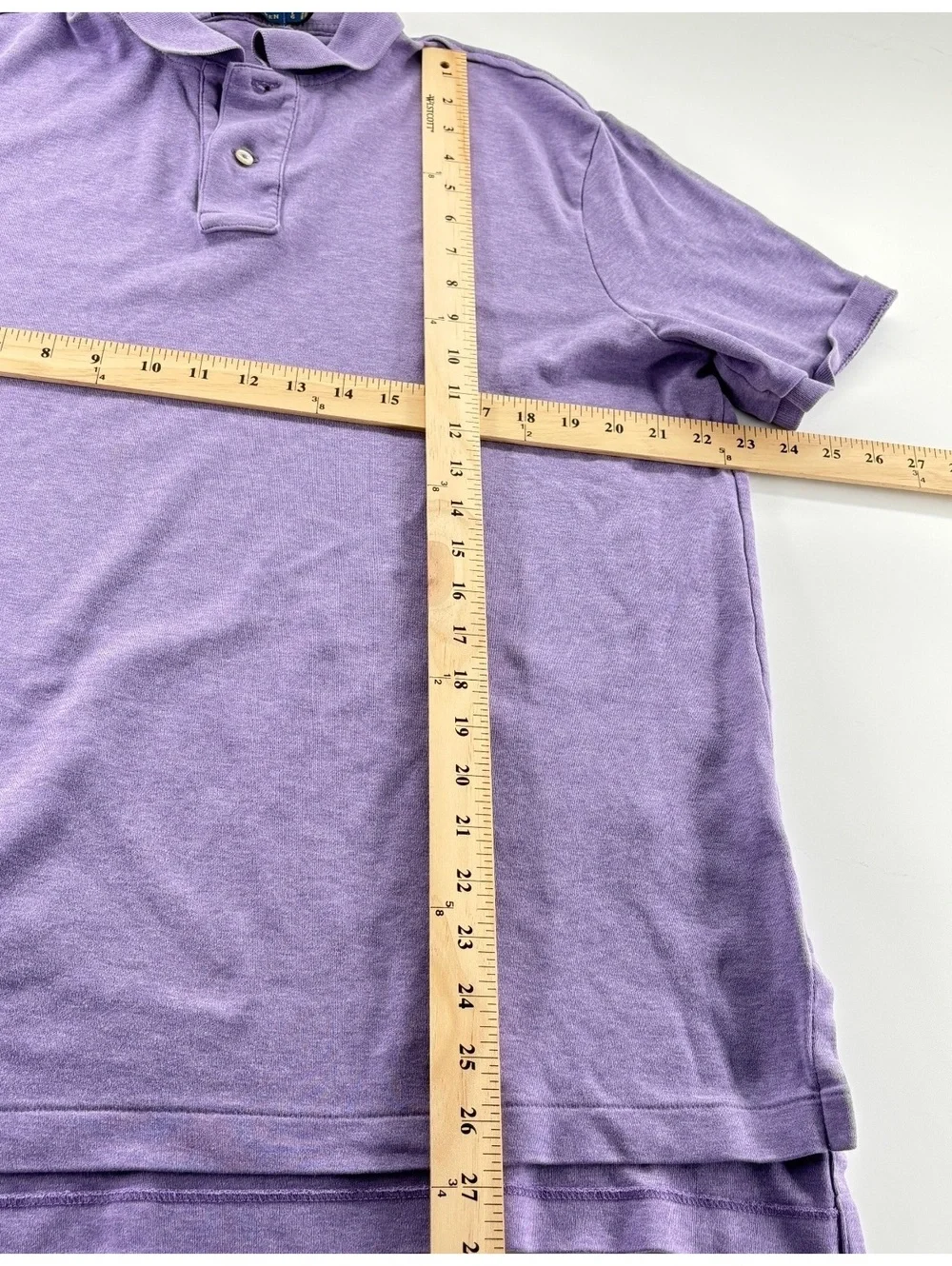 Polo Ralph Lauren Polo Men's L Lavender Heather Pique Cotton